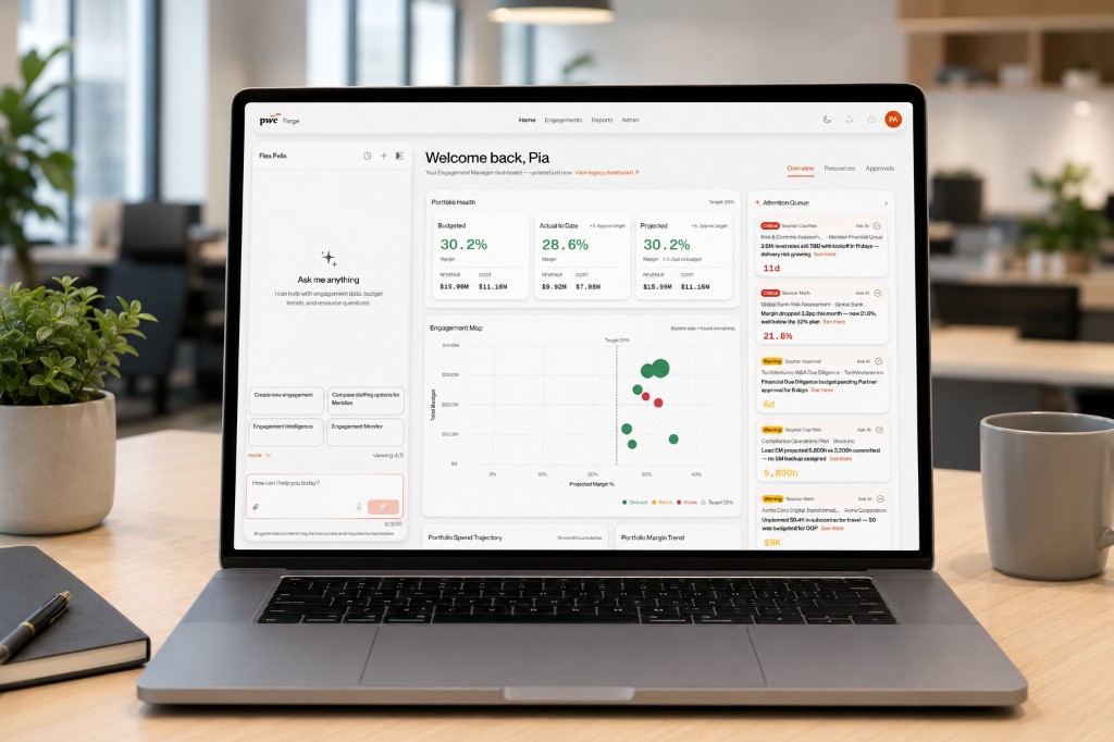 Project Forge portfolio overview dashboard